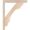 Ekena Millwork Olympic Block Smooth Bracket w/ Offset Brace, Douglas Fir, 3 1/2"W x 18"D x 22"H BKT0402X18X22OLY05SDF - alternate 3